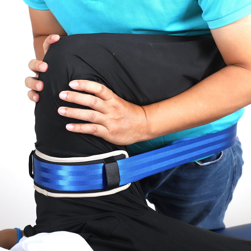 2025 New OT PT Adjustable Extremity Mobilization Belt | Handy Manual Therapy Aid | Featuring Mulligan - Inspired Design | Quick - Release Buckle for Training and Joint Release Stretching Discomfort Relief (Blue) blue