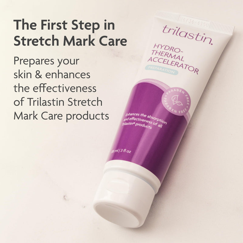 [Australia] - TriLASTIN Hydro-Thermal Accelerator - Moisturizer (3oz / 88ml) | Vitamin-Infused Skin Serum | Pregnancy and Postpartum Skin Care for Stretch Mark Prevention | Hypoallergenic and Paraben-Free Formula Hydro Thermal Accelerator (1 Pack) 