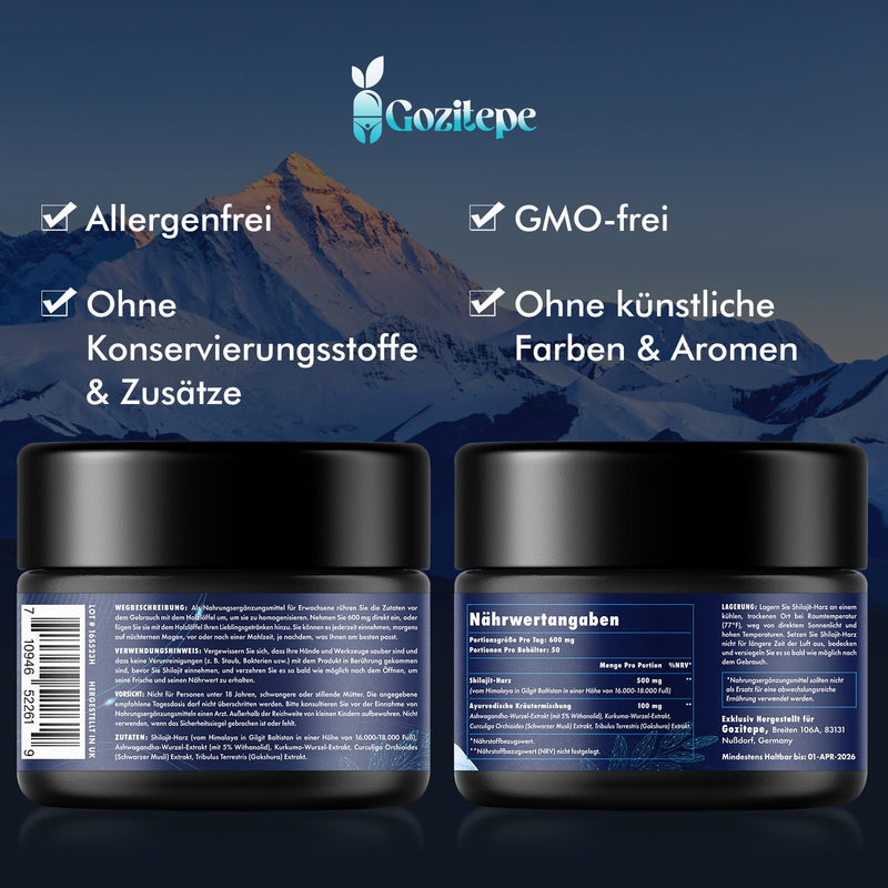 [Australia] - Shilajit, Original Himalaya Shilajit Resin 600 mg, Rich in Fulvic Acid and Trace Elements, 100% Pure Without Additives, Premium Shilajit for Men & Women (Pack of 4) 1 Piece (Pack of 4) 