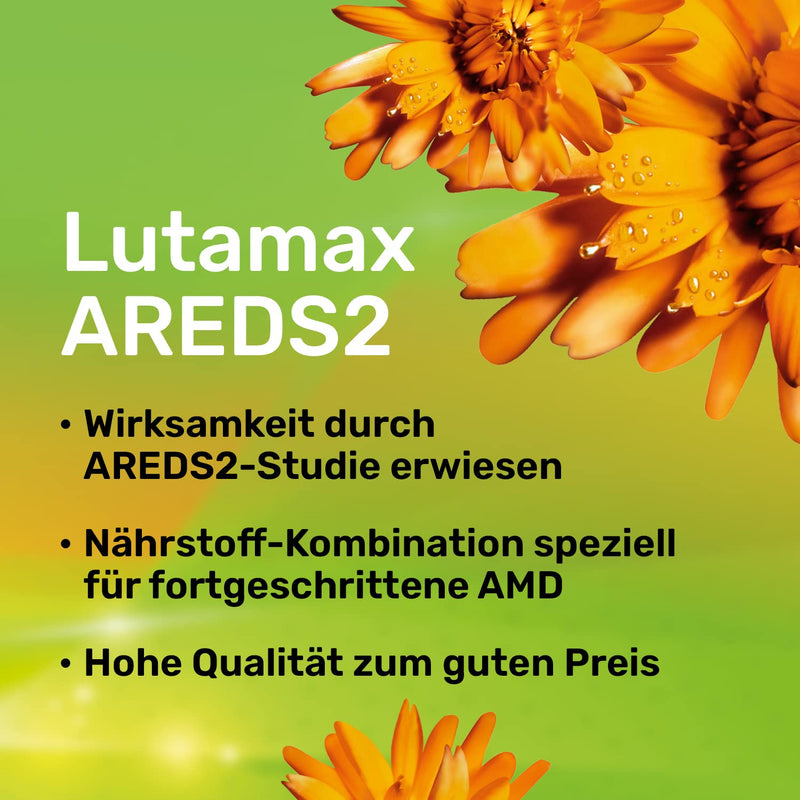 [Australia] - Lutamax AREDS 2 Capsules For AMD | 60 eye capsules nutrient protection for advanced AMD | Eye vitamin tablets for age-related eye problems with lutein vitamins and zeaxanthin AMD capsules 