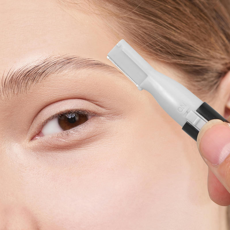 [Australia] - LEDMOMO Mini Eyebrow Trimmer Shaver Electric Eyebrow Razor Remover for Women (Black) 
