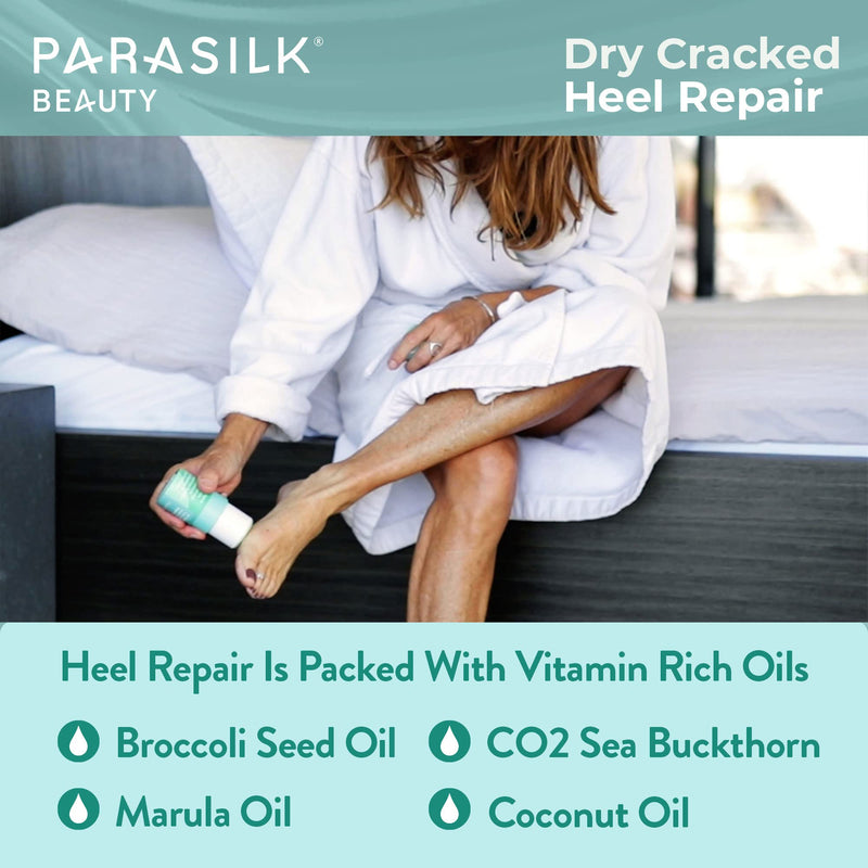 [Australia] - Parasilk Beauty Lemongrass Heel Repair Moisturizing Stick for Dry, Cracked Feet. Superior Antioxidant Oils & Wax Repair & Soften Dry Skin, Nighttime Foot Balm 1.5 Ounce (Pack of 1) 