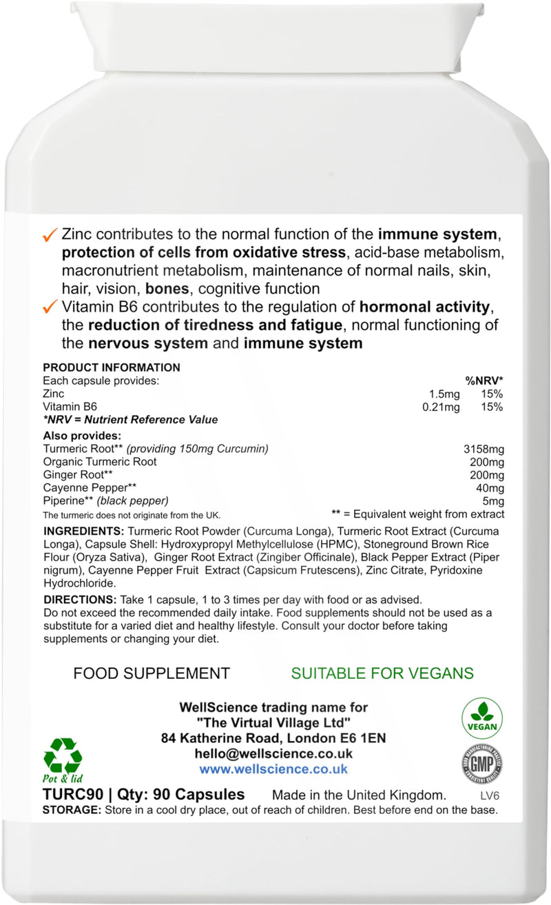 GoldenHeal Blend: Immune Support, Anti-Inflammatory, and Digestive Health - Organic Turmeric, Curcumin, Black Pepper, Ginger & Cayenne
