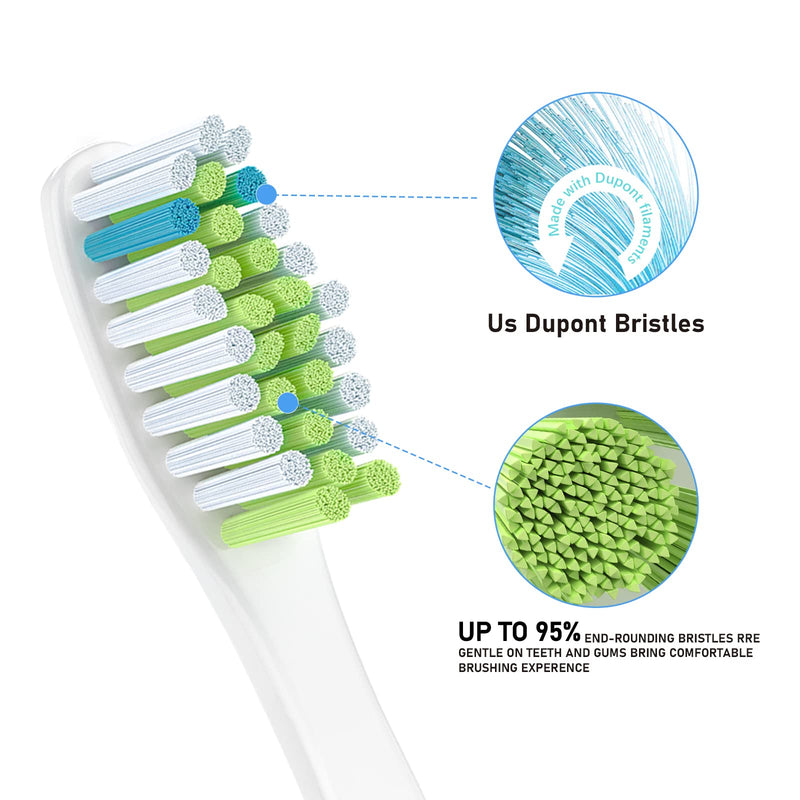 Replacement Toothbrush Heads for Ultra Plaque Control & Whitening, Diamantine-Clean Brush Heads Compatible with Philips Sonicare Electric Toothbrush, 4 Pack 4-pack