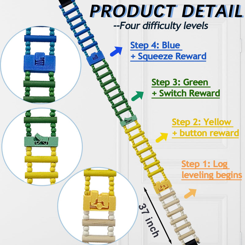 [Australia] - Shoulder Pain Relief Wooden Finger Ladder, Physical Therapy Equipment for Shoulders, Hand Therapy Ladder for Rehabilitation, Fingers, and Joints, Ideal for Chronic Muscle Pain Recovery （2.0 Version） 