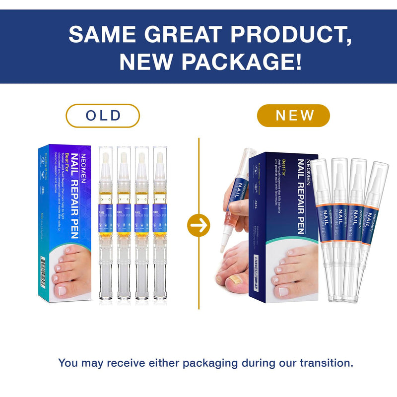 [Australia] - Nail Fungus Treatment Pen, Nail Fungus Treatment for Toenail Pen, Fungal Nail Repair Pen-4 pcs 0.13 Fl Oz (Pack of 4) 