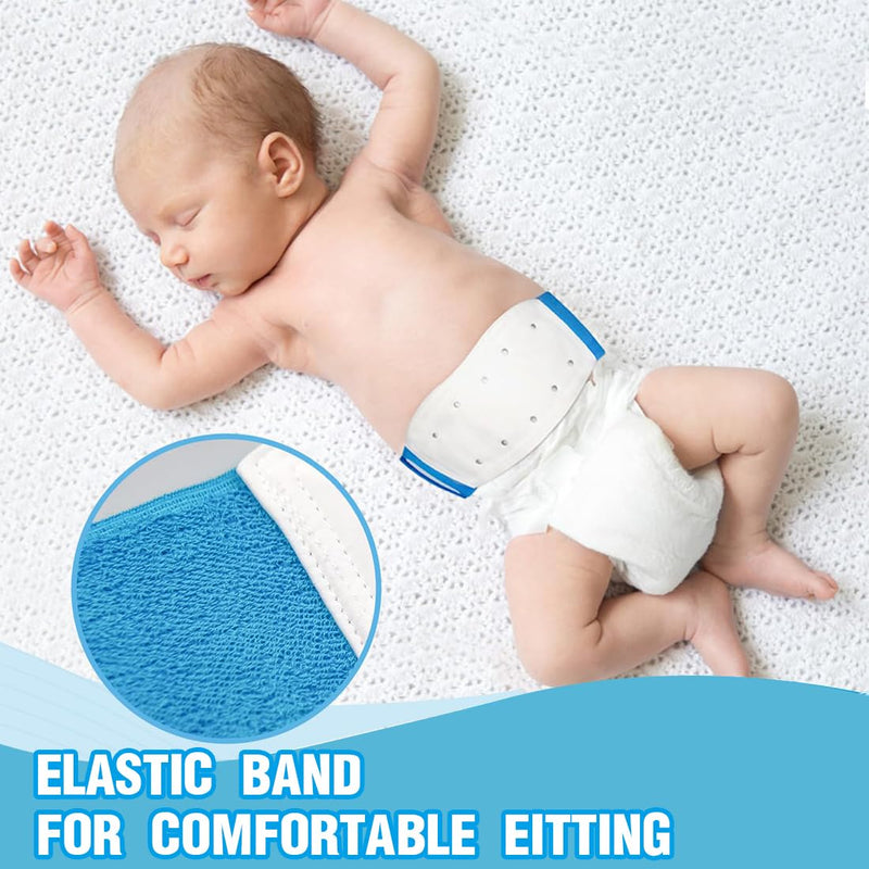 [Australia] - KSJEHW Umbilical Hernia Belt Baby Belly Band Infant Belly Bandage for Hernia Support Truss Children Navel Belly Button Band Newborn Baby Supplies Adjustable Wrap(Blue) Blue 