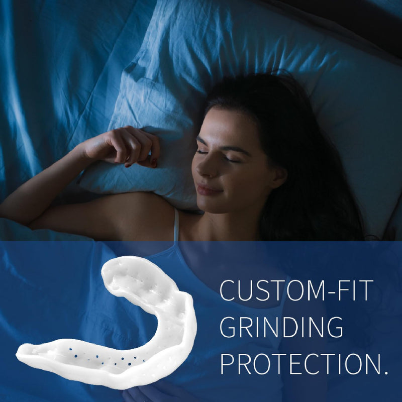 [Australia] - SOVA 3D Night Guard with Case - 2.0mm Thin - Custom-Molded Fit - Protects Against Nighttime Teeth Grinding & Clenching - Odor & Taste Free - Remoldable Up to 20 Times - Non Toxic Preformed 