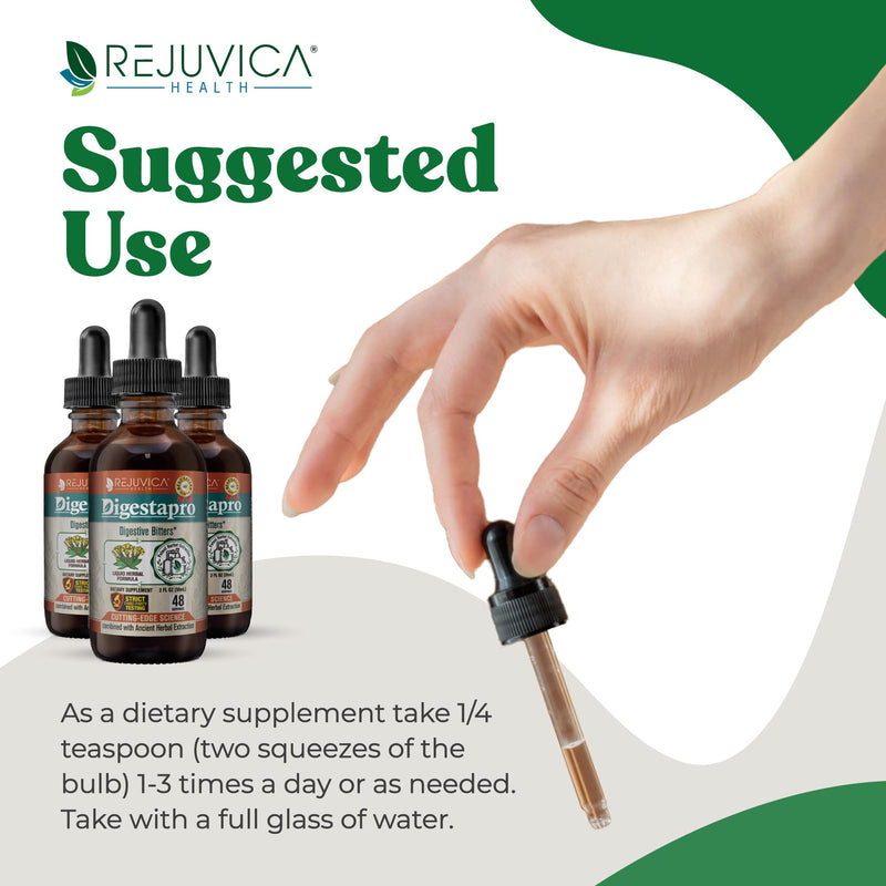 [Australia] - Rejuvica Health DigestaPro - Advanced Digestive Bitters Supplement - Liquid Delivery for Better Absorption - Gentian, Artichoke, Burdock, Chanca Piedra, Ginger & More! 1 