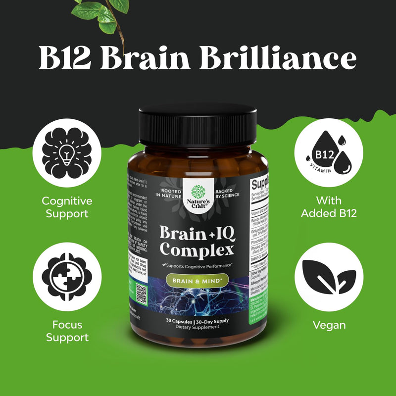 Bundle of Nootropic Memory Supplement and Potent L Tyrosine 500mg Capsules - Memory Pills for Brain Boost and Natural Energy Booster - Amino Acid Nutritional Supplement for Brain Health