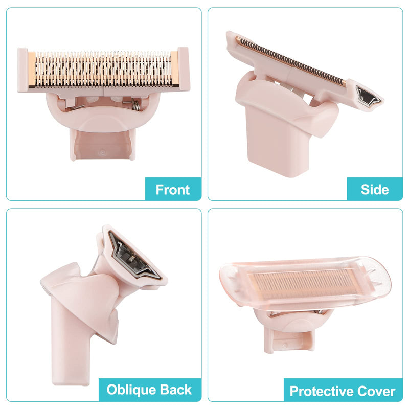 [Australia] - Razor Replacement Heads fit for Flawless nu Razor, Hair Remover Replacement Head, Rose Gold Plated Body Replacement Heads 2-PACK 