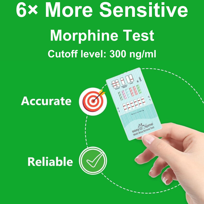 Easy@Home Multi-Drug Screen Test: Check for Buprenorphine (BUP), Cocaine (COC), Morphine (MOR), Methadone (MTD), Oxazepam (BZO), Oxycodone (OXY) -#EDOAP-865 (1 Pack) | Testing for Buprenorphine (BUP), Cocaine (COC), Morphine (MOR), Methadone (MTD), Oxa...