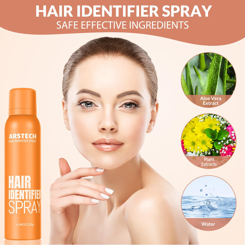 [Australia] - Hair Identifier Spray for Face Shaving Dermaplaning Tool Skin Body Dermaplane Spray for Women with 16 Face Razor Face Shaver Kit Facial Hair Removal Dermaplane Razor for Women Face (Orange 4 Pack) Orange 4 PACK 