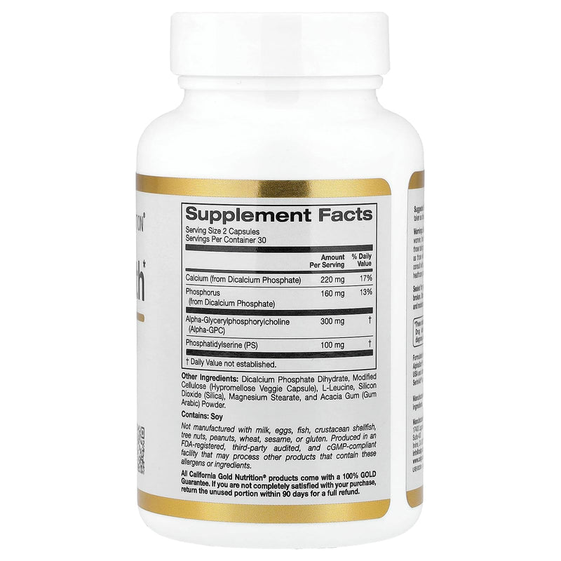 Brain Health, 60 Veggie Capsules, California Gold Nutrition