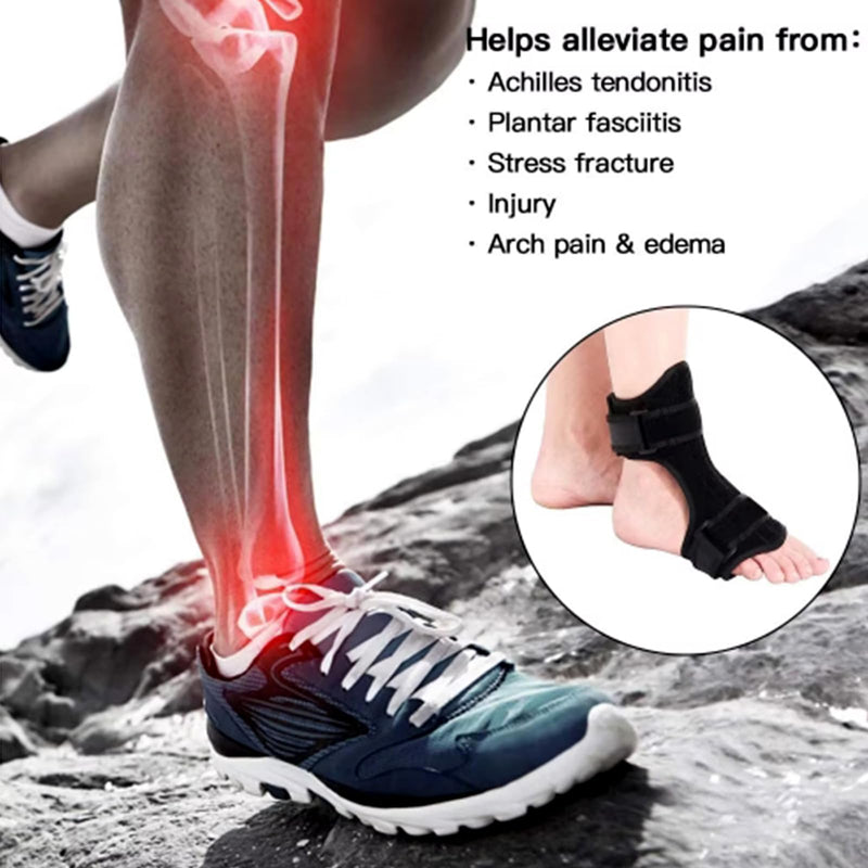 [Australia] - Wilsonzin foot lift splint for foot lift weakness, ankle joint orthosis, adjustable ankle stabilization & foot drop support. Helps with valgus foot, nerve injuries, leg muscle disorders 