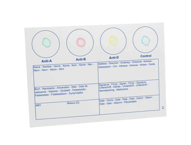 Eldoncard INC Blood Type Test, 1 Pack | Complete Kit, A, B, O, AB & RH Results, Results in Minutes, Includes Safety Lancet, Micropipette, Cleansing Swab