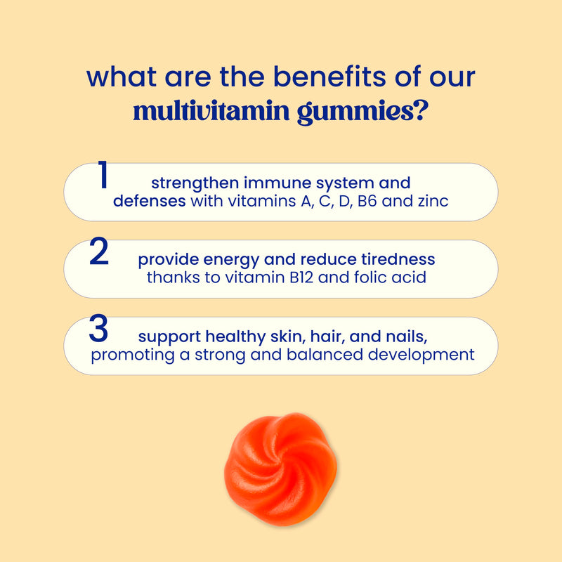 Jelly Pills Multivitamin Gummies for Adults - with Vitamins A, B, C, D, E and Zinc - 70 Vegan Gummies - No Added Sugar - Strawberry Flavour - Energy & Immune System