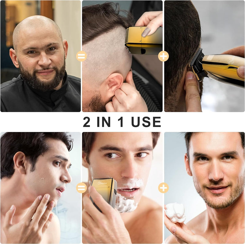[Australia] - Hatteker Foil Shaver Bald Head Shaver Electric Shaver Razor for Men Precision Trimmer Beard Clipper Triple Blades Waterproof Cordless 
