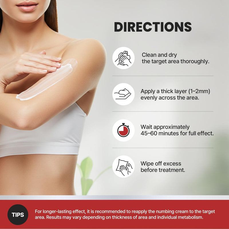 [Australia] - Maximum Strength Numbing Cream: Numbing Cream for Discomfort, Burn, Itch & Pain Relief- Fast-Acting, Soothing Topical Anesthetic with Menthol & Emu Oil - 1.7oz / 2 Pack 3.4 Ounce / 100 g 