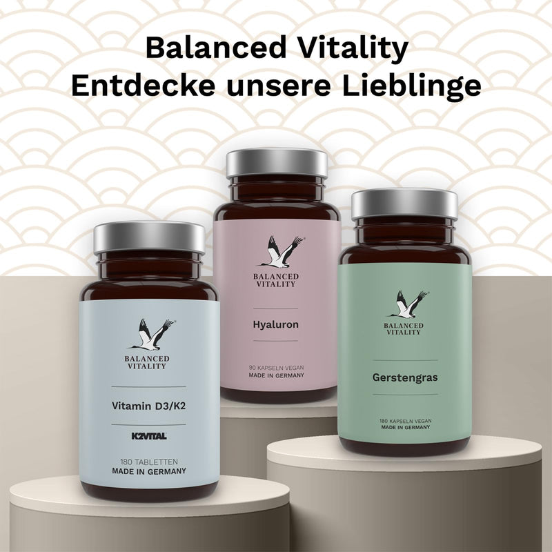 [Australia] - Vegan Omega 3 high dose - 1500 mg per daily dose with 450 DHA & 225 EPA from algae oil - 90 capsules 1 month - Omega 3 algae oil capsules with branded raw material life'sOMEGA® - Fish-free - Balanced Vitality 