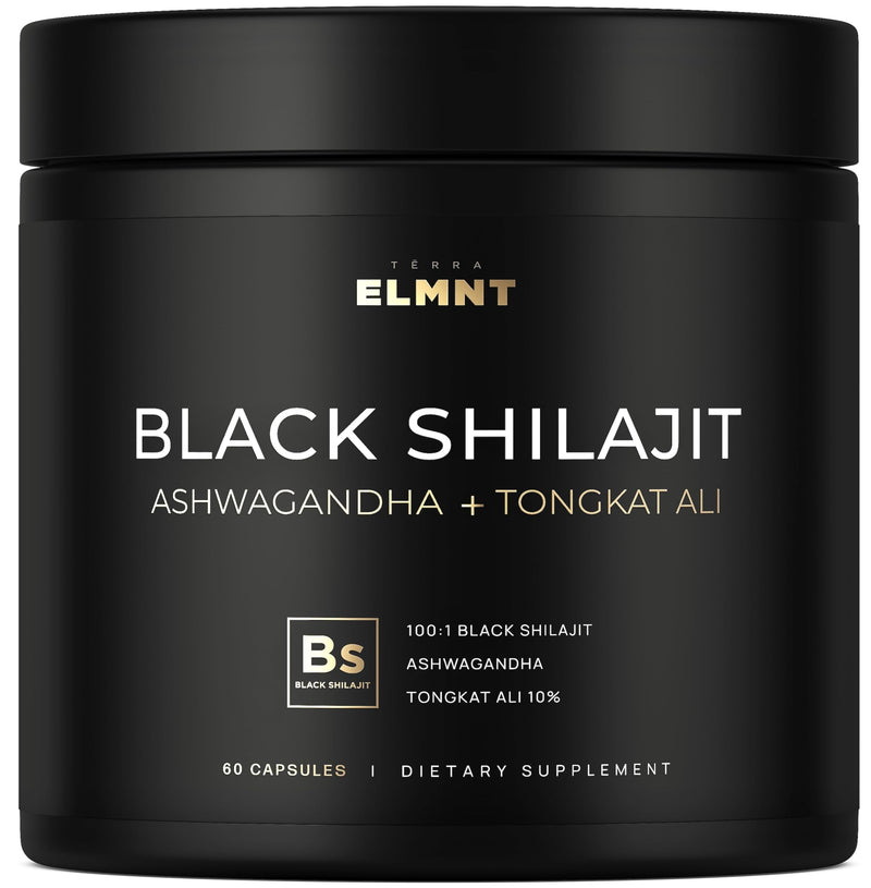 [Australia] - 103,800mg Black Shilajit for Men 100x Strength w. Ashwagandha & Tongkat Ali 10% Extract - Ultra Pure Himalayan Shilajit Capsules 60% Fulvic Acid - Energy, Stamina & Performance Mens Health Supplement 