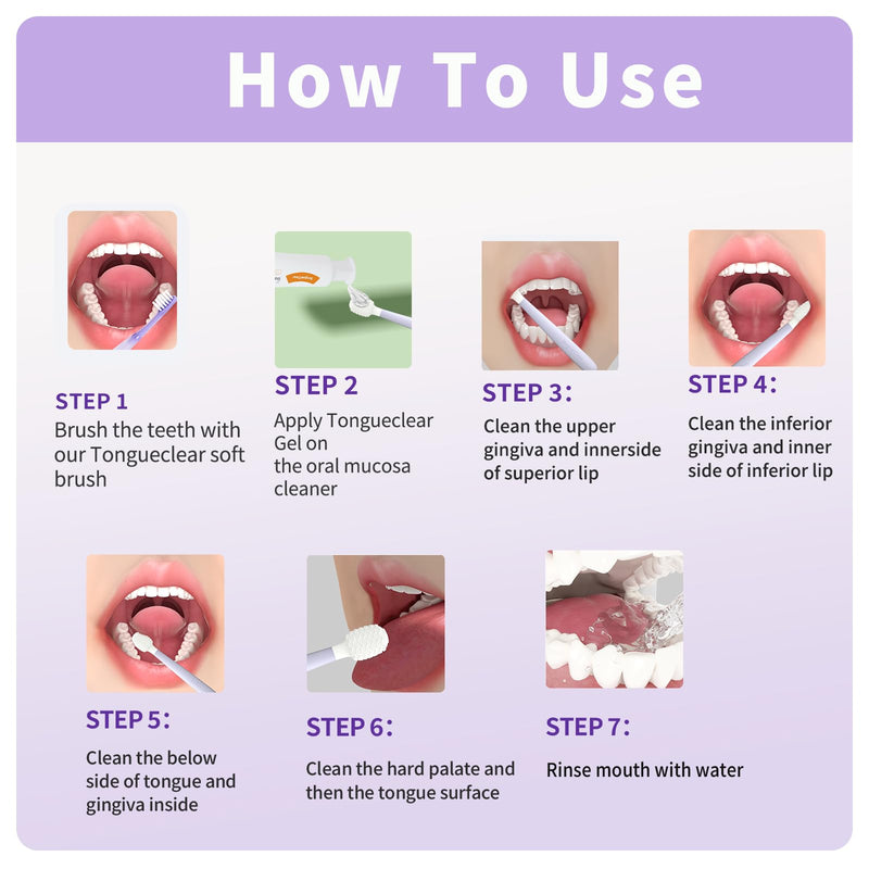 Toddler Tongue Scraper and Training Toothbrush Kit, Tongue Cleaner Combo for Toddlers, Toddler Toothbrush Ages 4-8