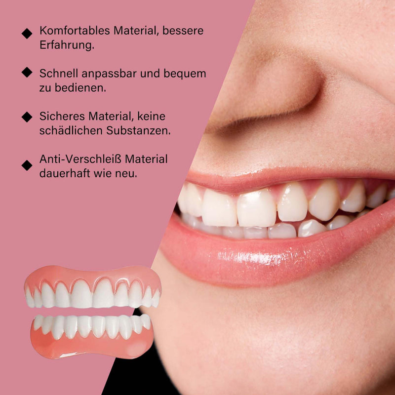 [Australia] - EONFAVE denture set, complete dentures, clip-on dentures, denture silicone reline kit, silicone reline bit set, temporary dentures, temporary dentures 