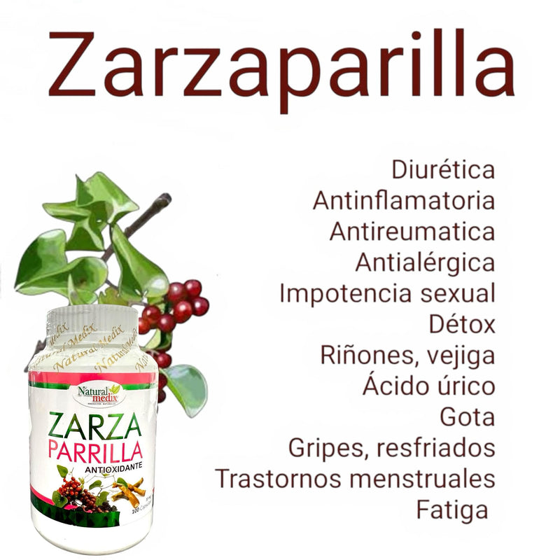 [Australia] - Zarzaparrilla Premium Natural Detox Supplement Herbal Blend from Peru ‚Äì 100 Capsules ‚Äì Supports Vitality & Internal Balance ‚Äì for Men & Women 