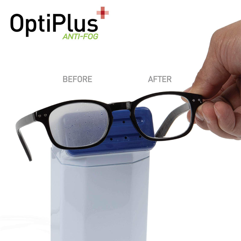 [Australia] - OptiPlus Anti Fog Pre-Moistened Cleaning Wipes for Glasses, Screens, Lenses - Quick-Dry, Scratch-Free, 100 Count 