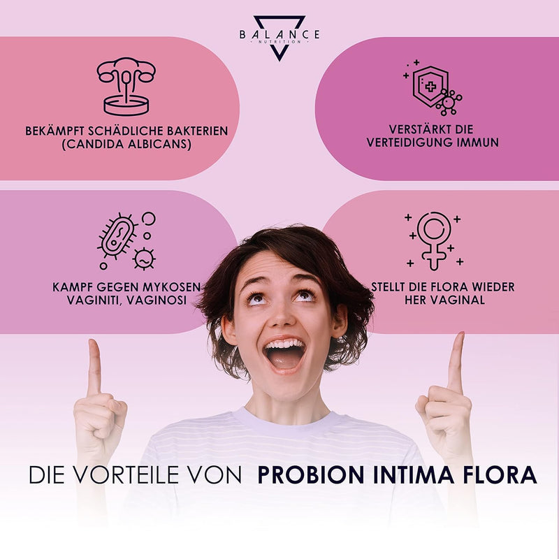 [Australia] - BALANCE NUTRITION Lactic Acid Bacteria Vagina Probiotics Women Vaginal Probiotics Dietary Supplement Prebiotics Helpful to Increase Wohlerghens Bacterial Vaginal Flora 30 Capsules 