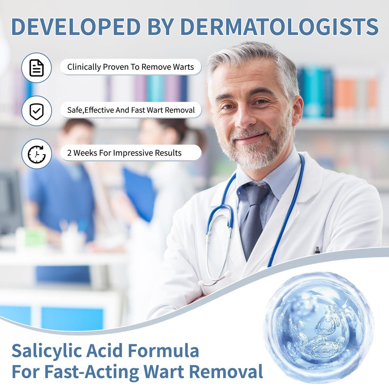 [Australia] - Wart Removal Gel with Salicylic Acid - Fast-Acting Treatment for Genital, Plantar, Common & Flat Warts, Verrucas, Corns, Calluses & More11214 1 Pack-W 