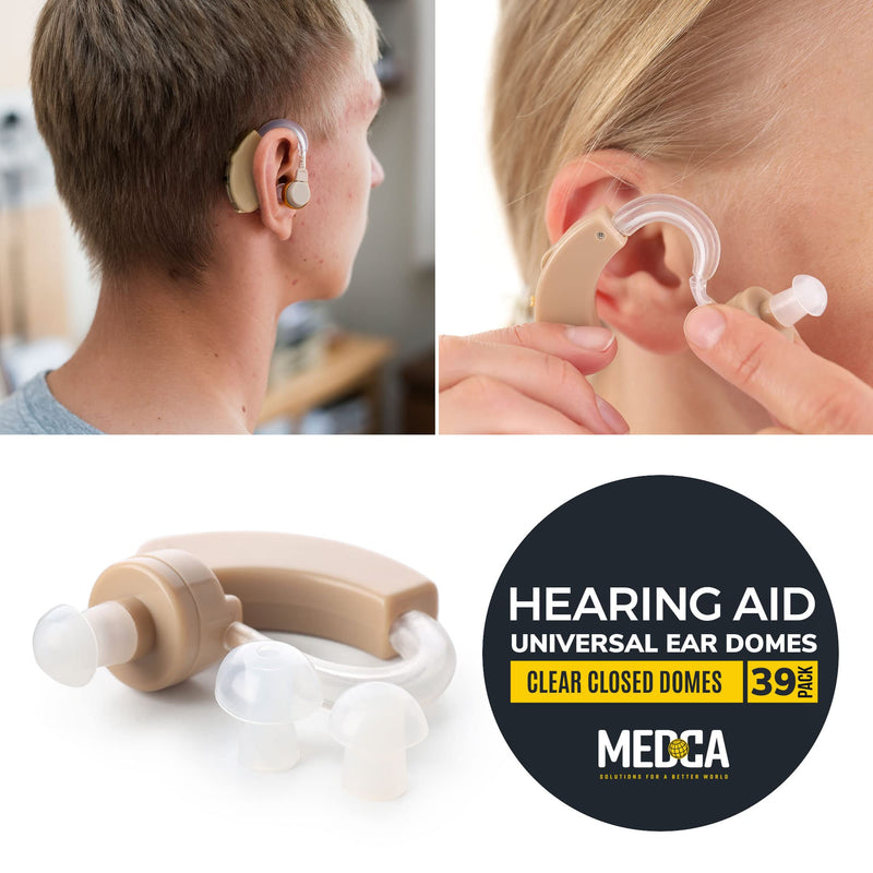 Hearing Aid Domes - Universal Domes for Hearing Aids - Sizes Small, Medium, Large & X-Large Earbud Replacements and BTE Hearing Sound Amplifiers, 2 Pack 1 count (Pack of 78)