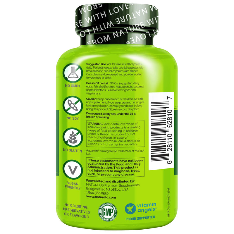 NATURELO Whole Food Multivitamin for Women - with Vitamins, Minerals, & Organic Extracts - Supplement for Energy and Heart Health - Non GMO - 120 Vegan Capsules 120 Count (Pack of 1)