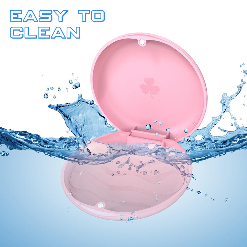[Australia] - Orthodontic Mouthguard Case, Dental Retainer Case, Aligners Case (Pink) Pink 
