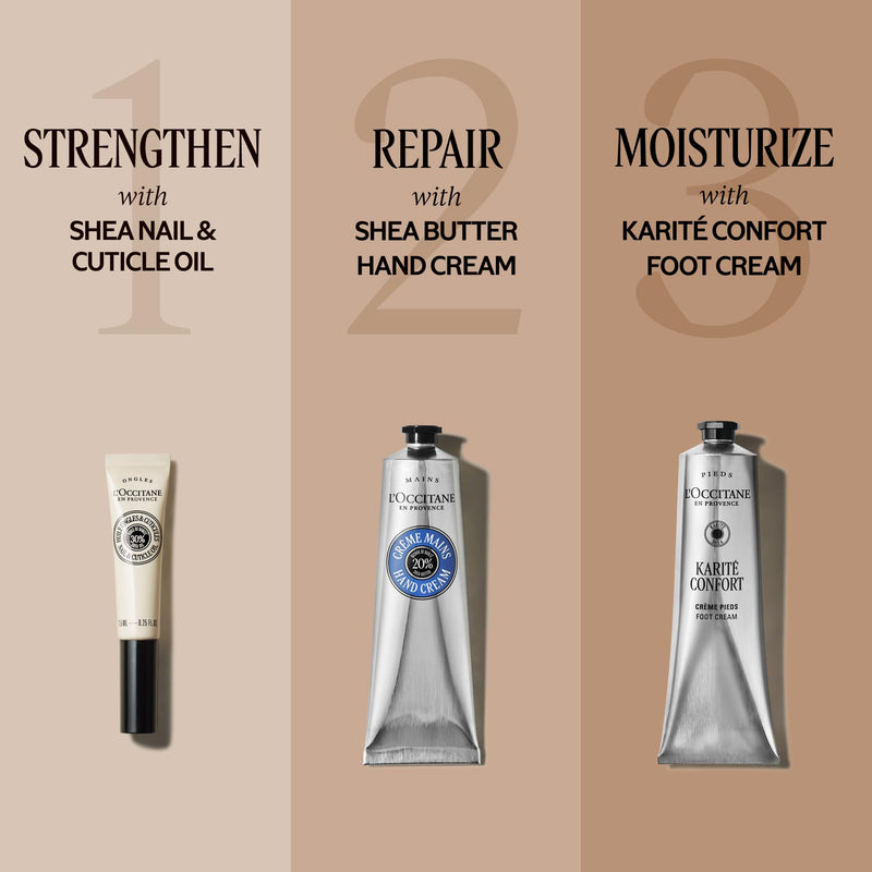 L'OCCITANE 15% Organic Shea Butter Foot Cream, Moisturizes, Soothes & Softens Feet, Repairs Cracked & Dry Heels, Fast Absorbing, Non-Greasy, Vegan 5.3 Fl Oz-New