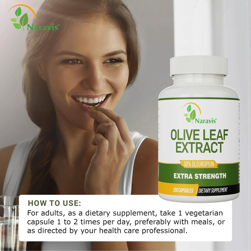 [Australia] - Olive Leaf Extract - 4-Month Supply - 50% Oleuropein Highest Concentration 