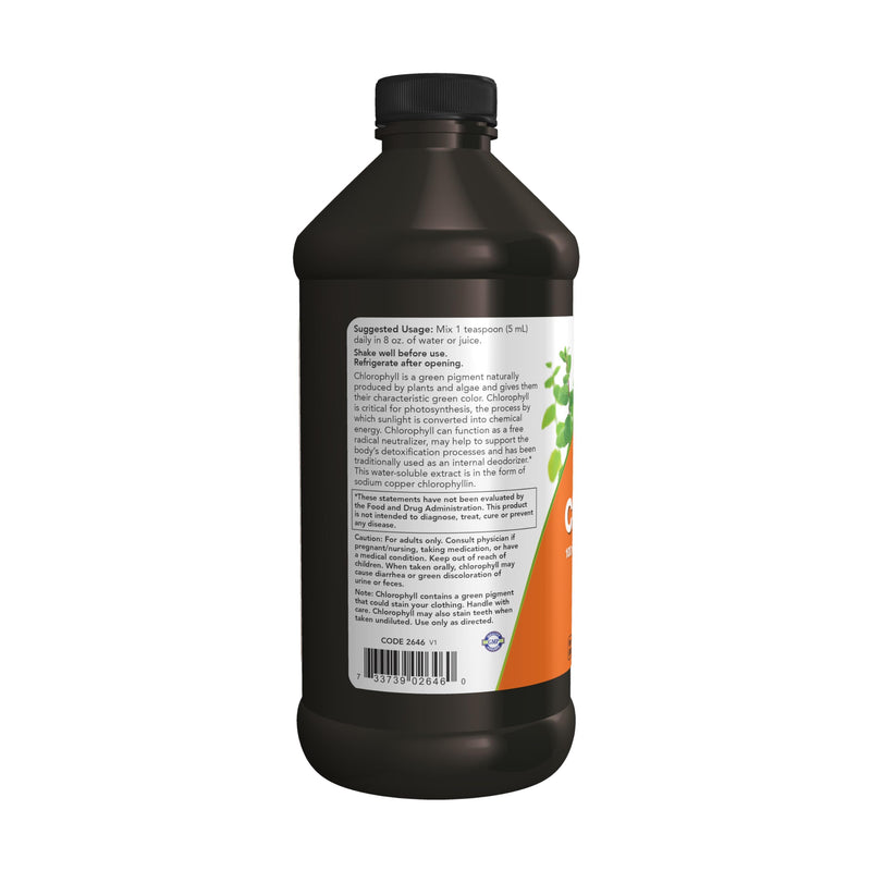 [Australia] - NOW Foods Supplements, Unflavored Chlorophyll Liquid, 100 mg per Teaspoon, 16 fl. oz. 