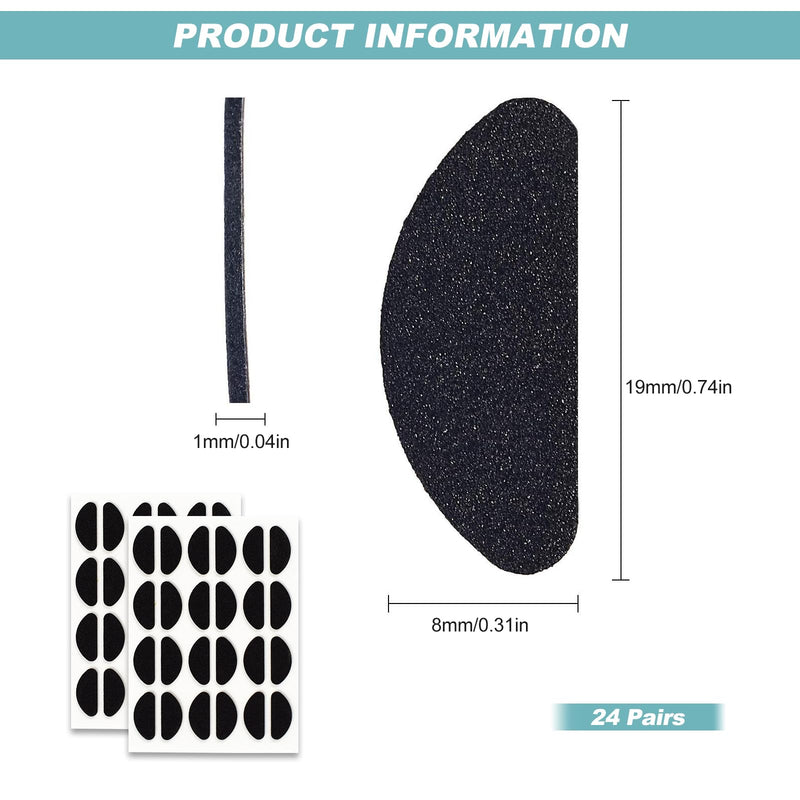 [Australia] - Nose pads glasses self-adhesive 24 pairs of non-slip pads glasses nose pads soft glasses pads nose protection for glasses sunglasses 