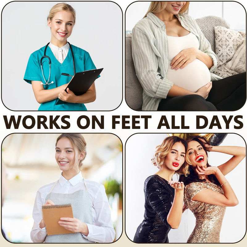 [Australia] - +MD Medical Compression Pantyhose for Women,Closed Toe 15-20mmHg Graduated Compression Support Tight,Black/Nude High Waist Compression Stocking Medium/Large (Pack of 1) Nude 
