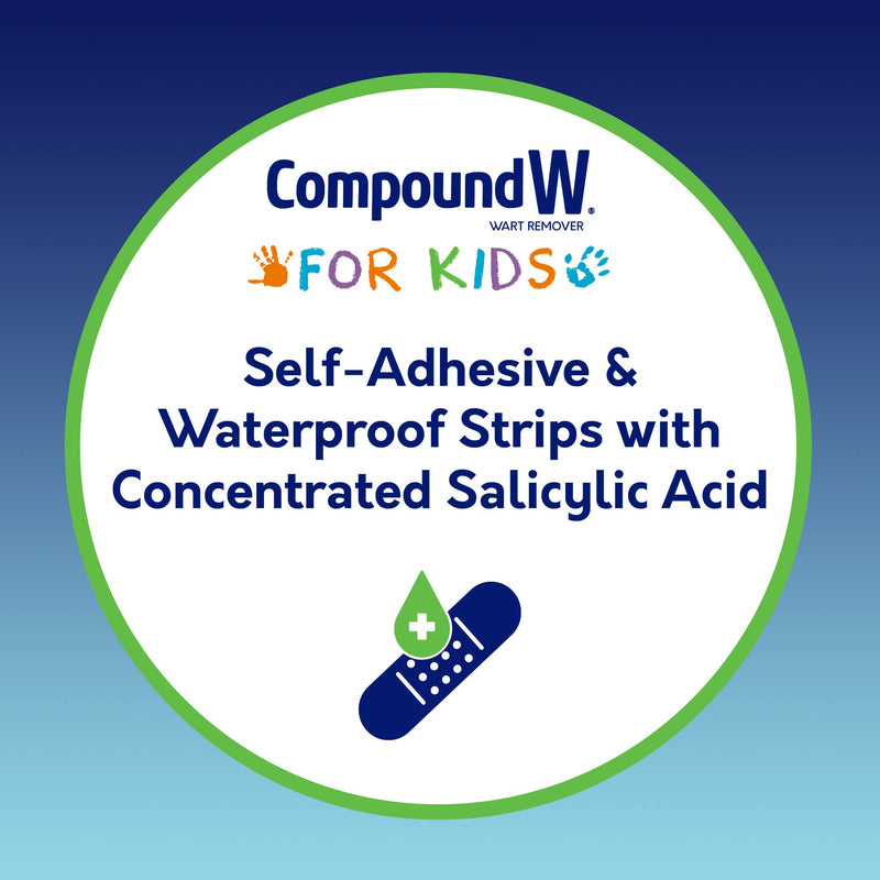 [Australia] - Compound W One Step Wart Remover Strips for Kids, 10 Medicated Strips 10 count unflavored 10 Count (Pack of 1) 