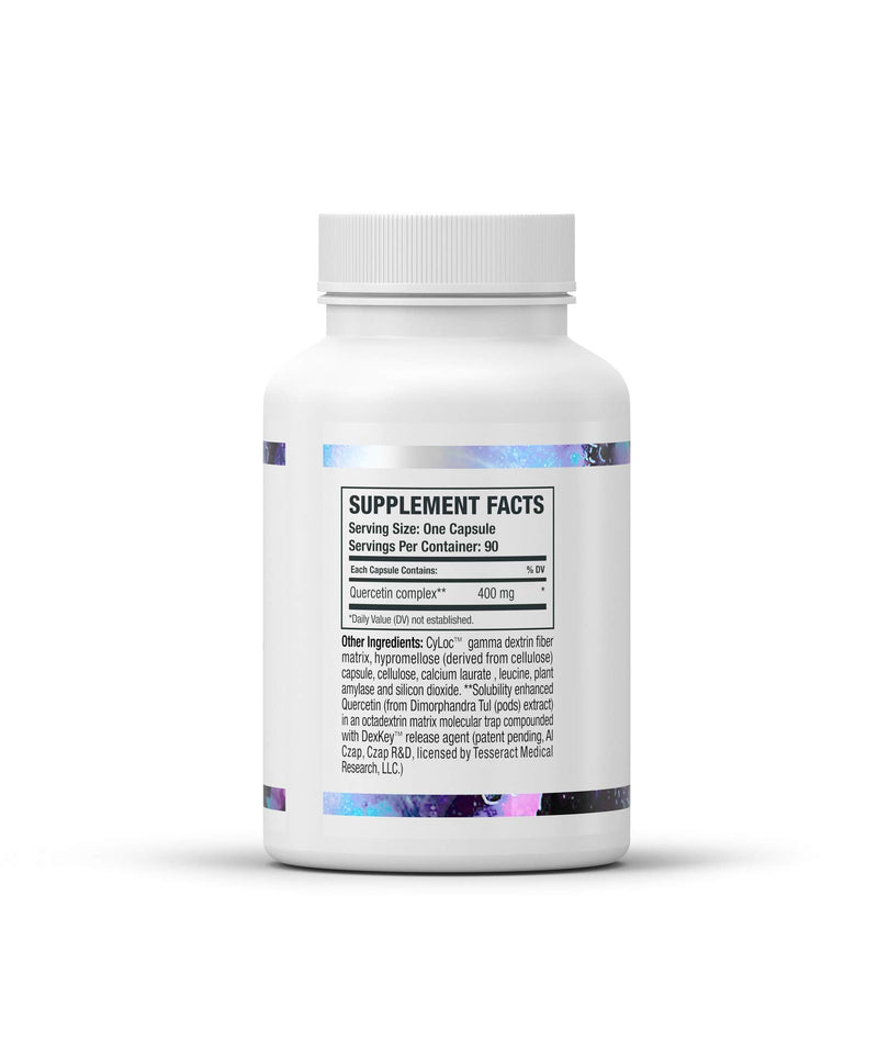 Tesseract Medical Research QuerciSorb QR Immune Support Supplement, Quick Release Quercetin, Supports Immune Function and Overall Health* Hypoallergenic, 400 mg, 90 Capsules