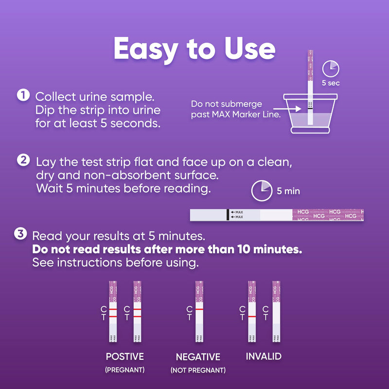 HORMONElife Early Result HCG Pregnancy Test Strips for Women, 15 Count | Detect Pregnancy Before Missed Period, Accurate Home Urine Testing, Fast & Reliable Results