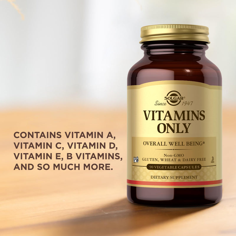 Solgar - Vitamins Only Vegetable Capsules 90 Count 90 Count (Pack of 1) No Color