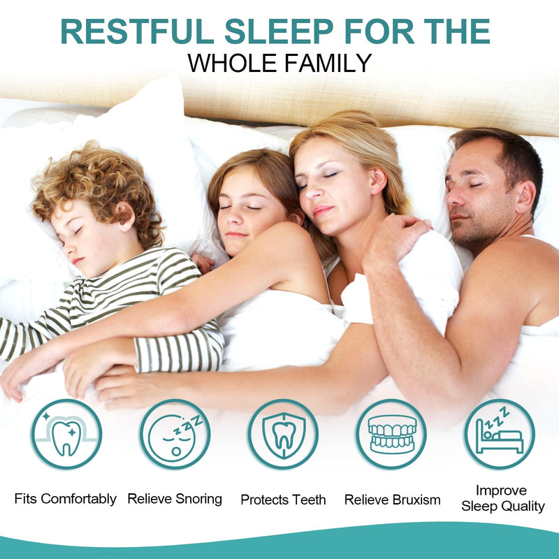 [Australia] - Anti-snoring splint, dental splint for grinding, mouth guard for teeth grinding, mouth guard for night protection, improves sleep quality, bite splint against teeth grinding for men and women, transparent 