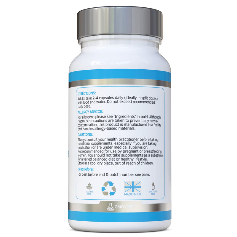 Biofilm Defence 60 Capsules - D-Mannose and a Comprehensive Blend of Enzymes for Advanced Digestive & Urinary Tract Support - UK Made