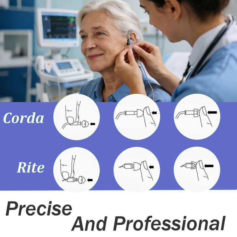20pcs Hearing Aid Accessories, 6mm/0.23Inch Hearing Aid Domes, Dual Ventilation Soft Silicone Ear Tips, Hearing Aid Accessories for Minifit