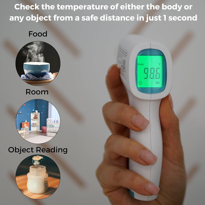 [Australia] - MOBI - Non-Contact Forehead Digital Thermometer with Object Temperature Mode - Touchless Fever Thermometer 
