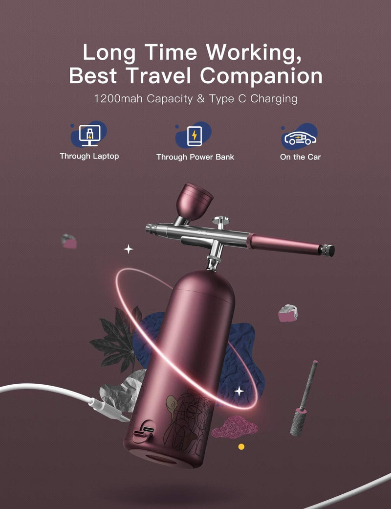 [Australia] - GX Nano Ionic Cold Mist Sprayer Facial Steamer, Portable and Rechargeable Face Humidifier Atomizer, Serum Toner Deep Humidification and Facial Spa, Ladys Gifts Skin Care Tool（Purple） Sandy Purple 
