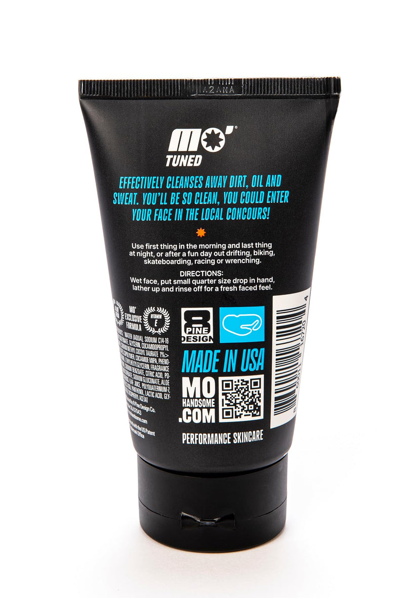 Mo' Handsome Men's Face Wash Deep Cleaning Facial Cleanser for Oily & Combination Skin - Aloe Vera, Vitamin E & Pro-B5 - Sulfate-Free, Paraben-Free Post-Workout Daily Face Wash for Men