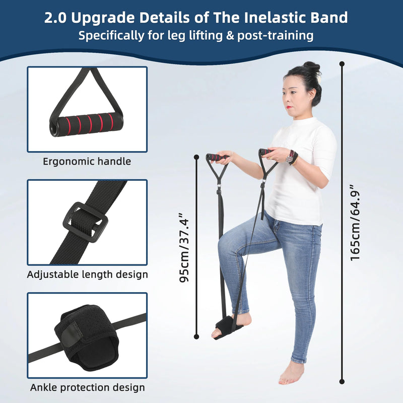 Knee Replacement Recovery Aids -Must Haves After Knee Surgery- Hip/Knee Rehabilitation Equipment, Leg Exercise - Core Flex Knee - Improve Mobility and Flexibility for Knee Pain